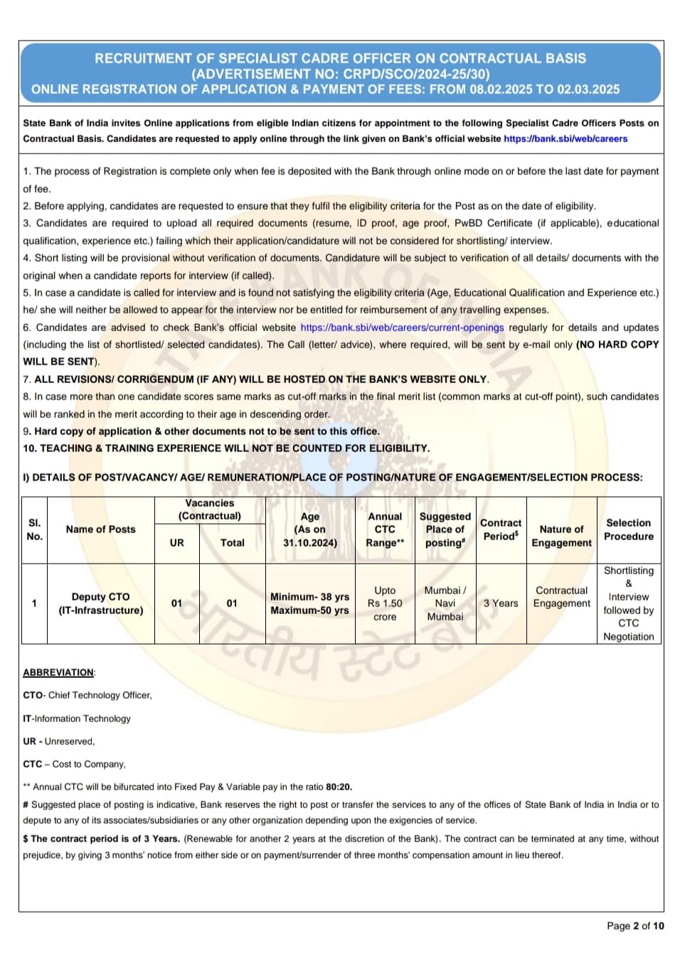 SBI Bharti 2025