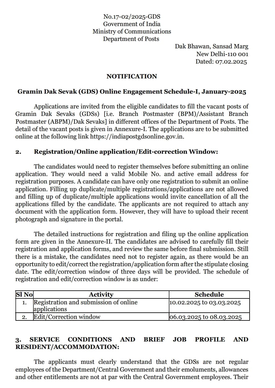 India Post GDS Recruitment 2025