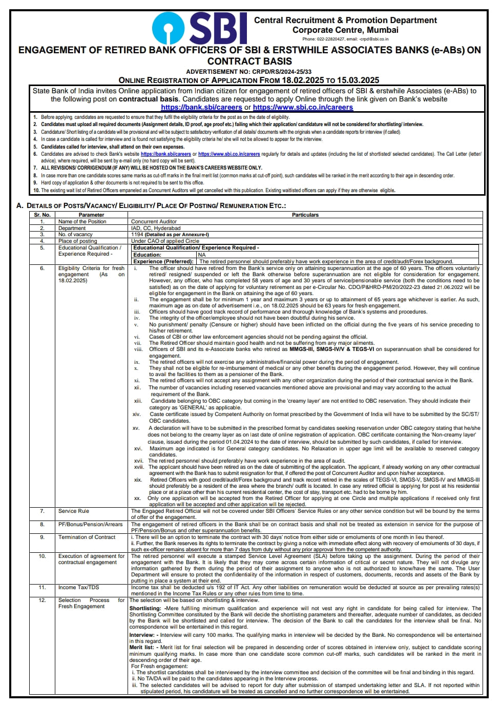 Sbi Recruitment 2025 Apply Online |